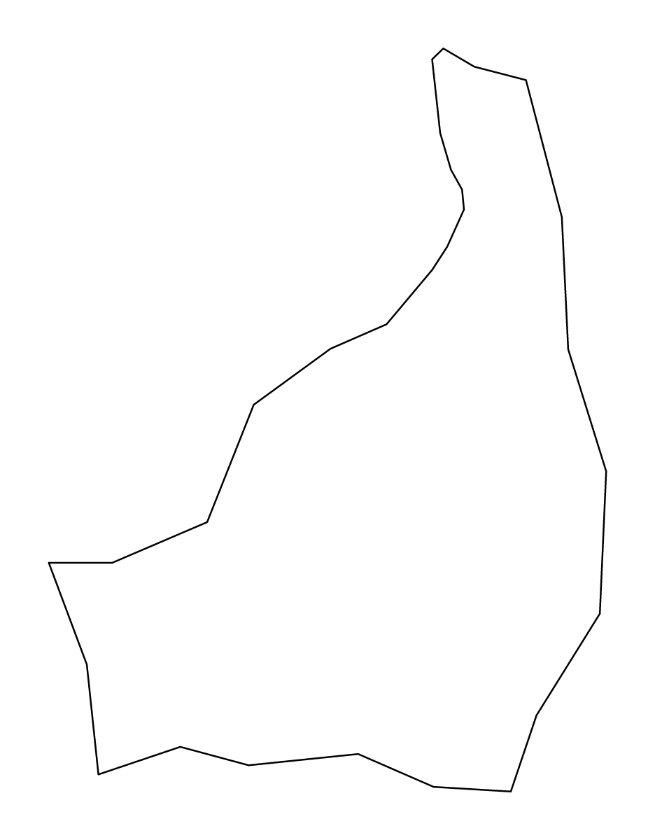 Mapa de contorno de Wokingham, United Kingdom.