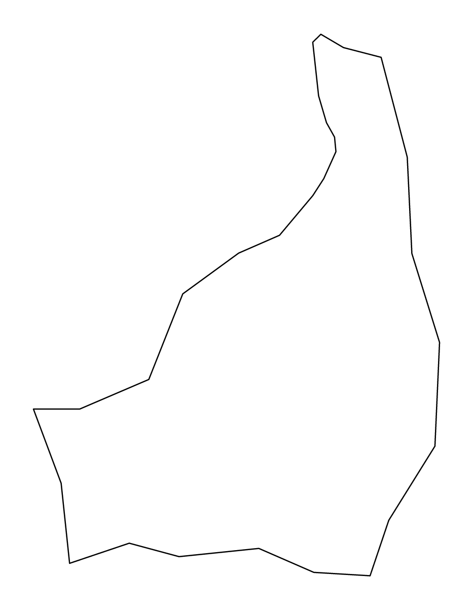 Mapa de contorno de Wokingham, United Kingdom.