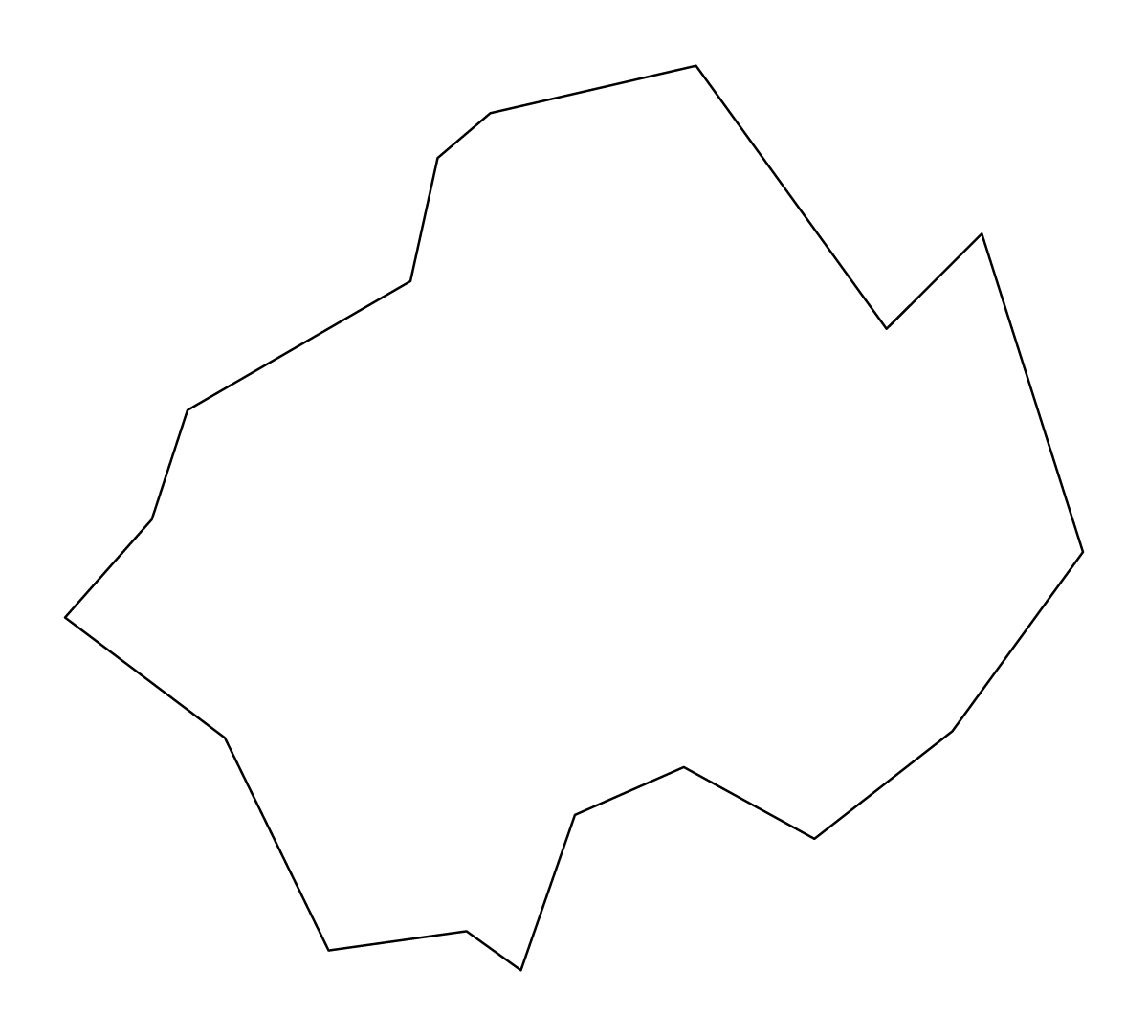 Mapa de contorno de Wolverhampton, United Kingdom.