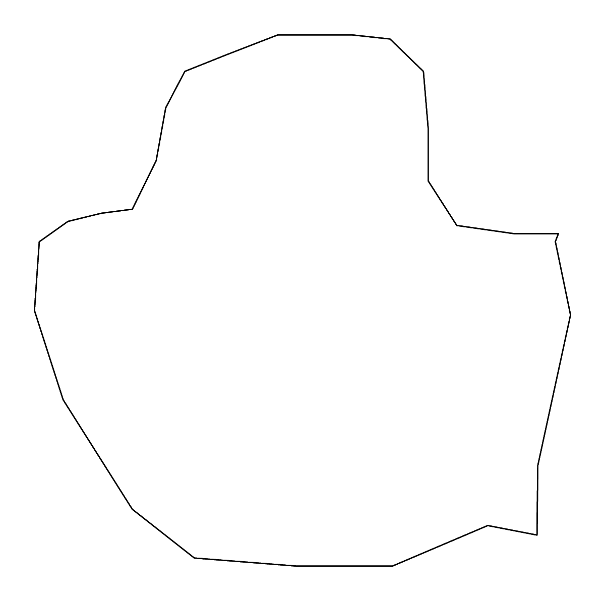 Mapa de contorno de York, United Kingdom con ríos.