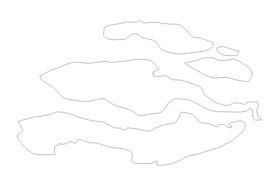 Aperçu de la carte de contour de Zeeland