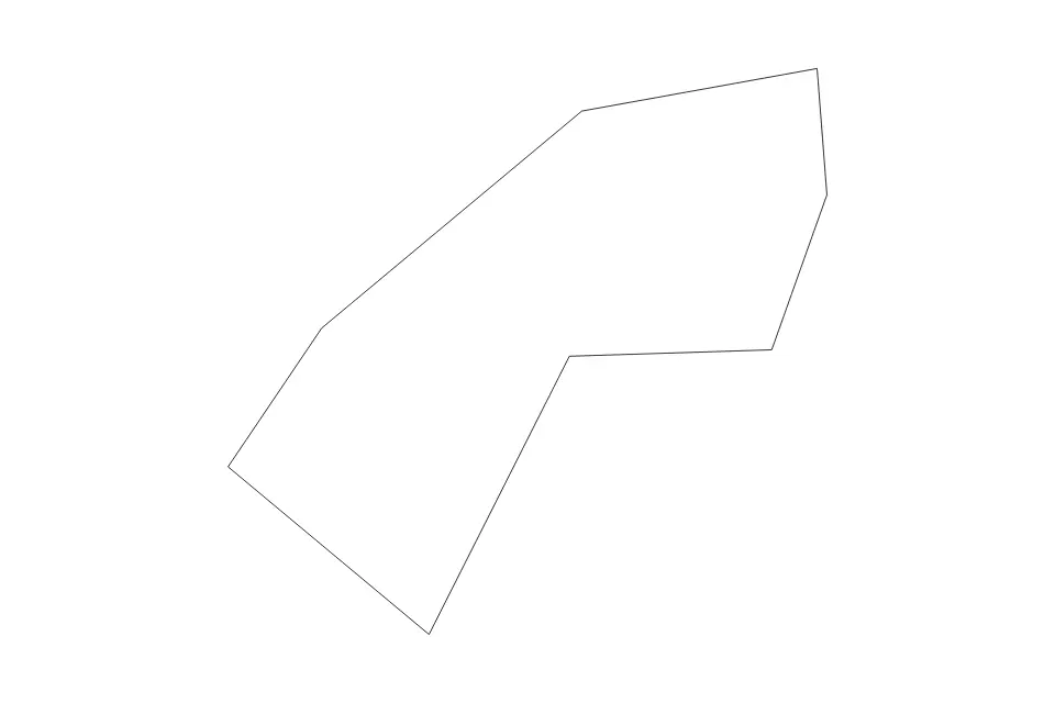 Outline map of North Side District, Anguilla with subdivision borders.