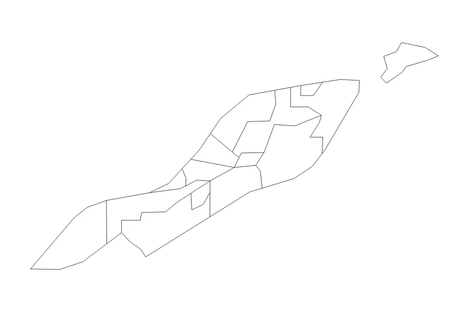 Vista previa del mapa de contorno de Anguilla