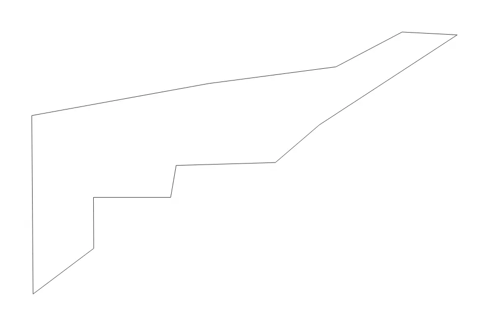 Mapa de South Hill, Anguilla de tipo contorno para América del Norte, con contorno con límites limpios.