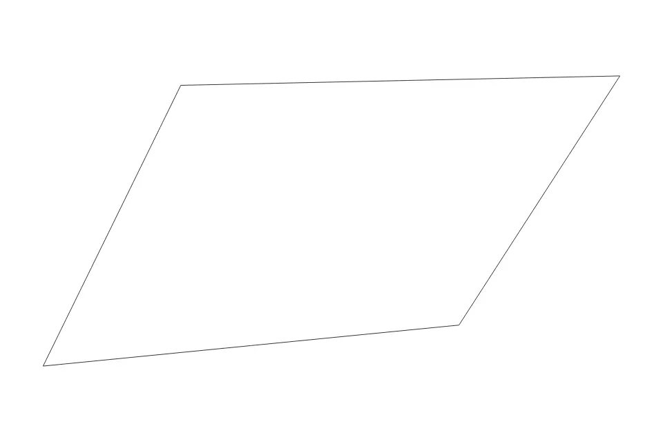 Outline map of the Quarter District, Anguilla with subdivision borders.