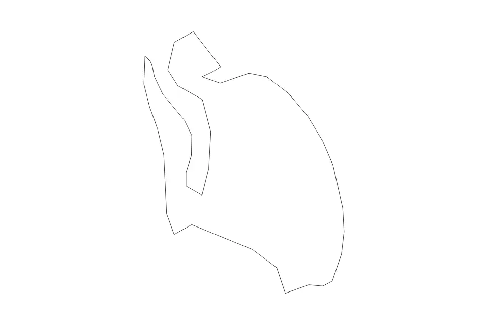 Barbuda outline map preview