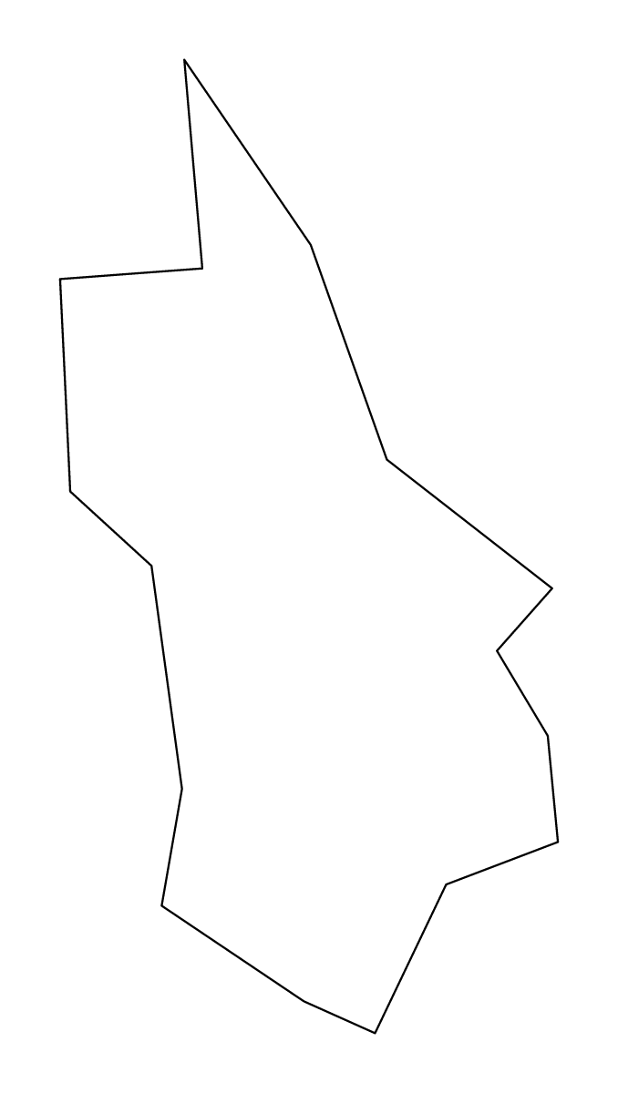 Carte de contour de Saint George, Antigua and Barbuda.