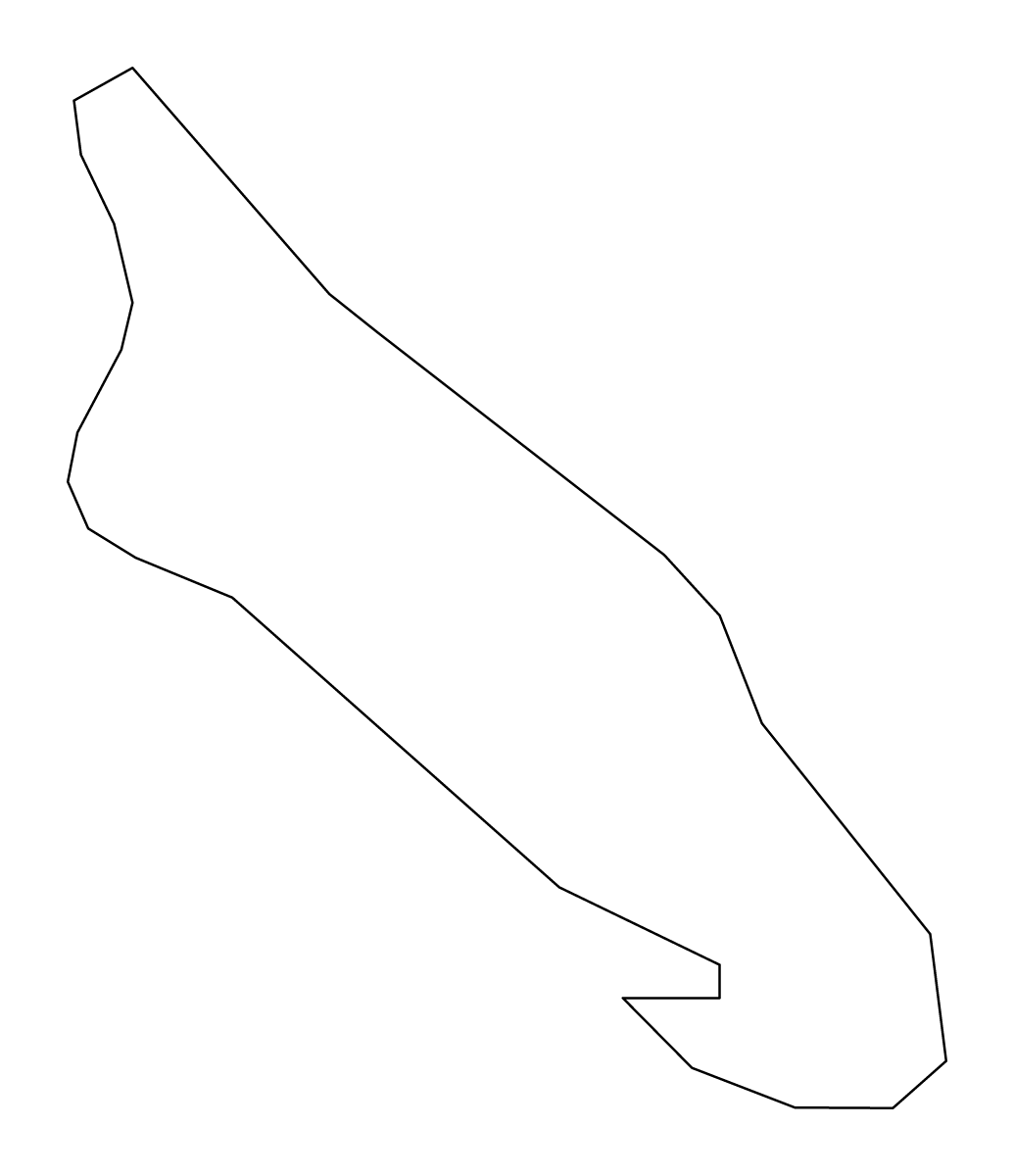 Outline map of Aruba (territory).