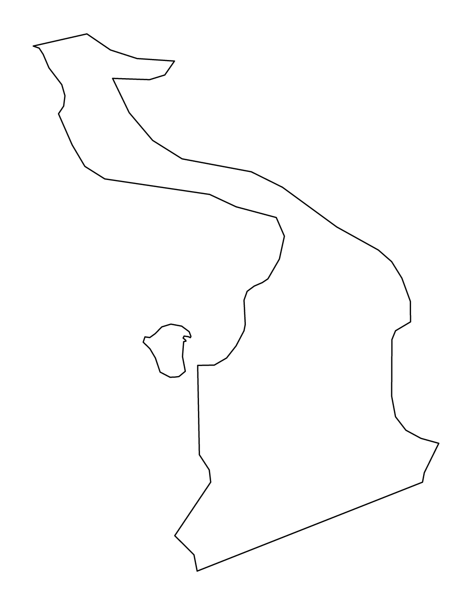 Mapa de contorno de Central Abaco, Bahamas.
