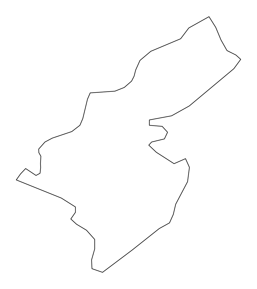 Mapa de contorno de Mangrove Cay, Bahamas.