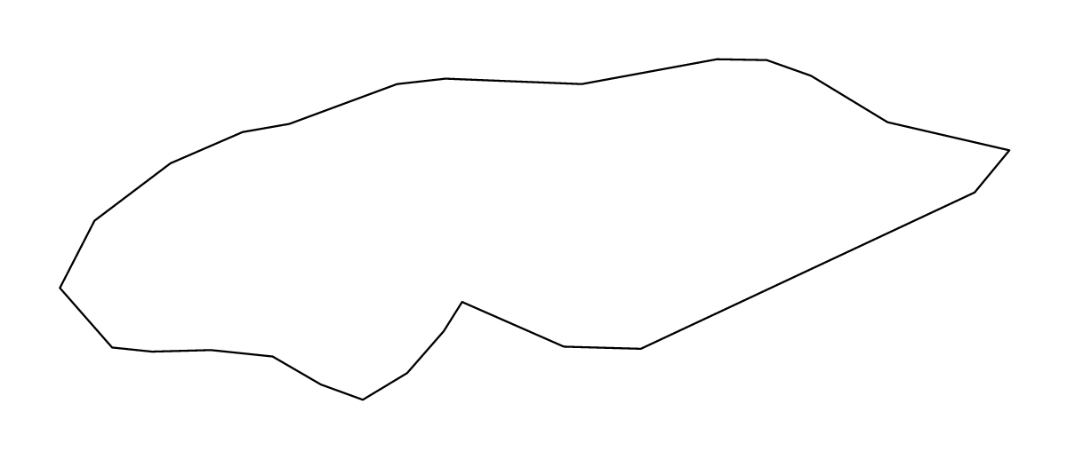 Mapa de contorno de New Providence, Bahamas.