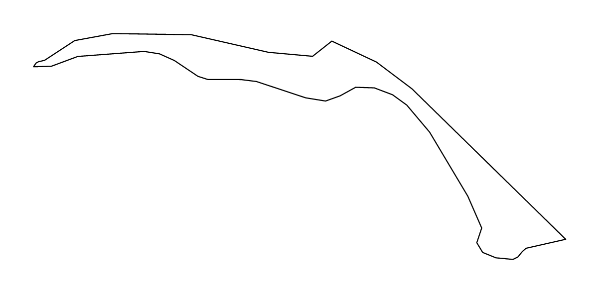 Mapa de contorno de North Abaco, Bahamas.