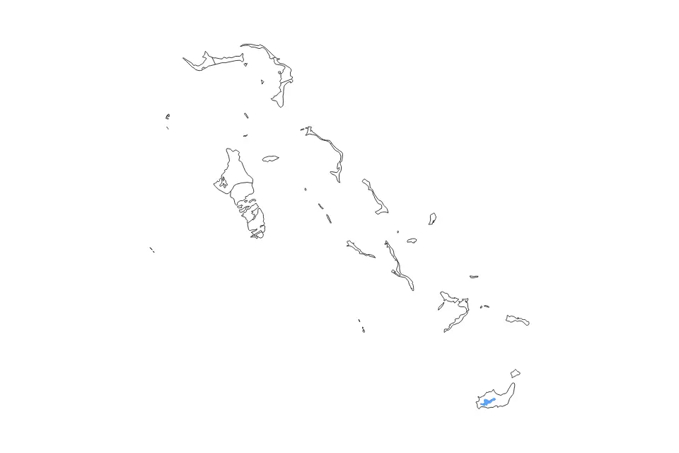Bahamas outline map preview