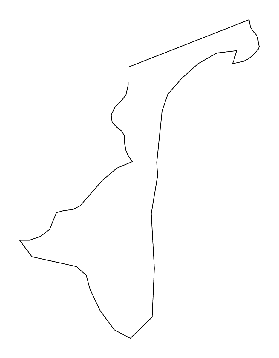 Mapa de contorno de South Abaco, Bahamas.