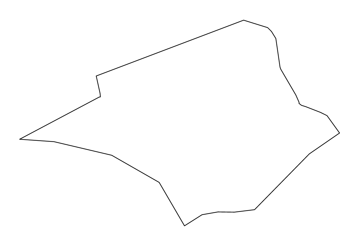 Mapa de contorno de Christ Church, Barbados.
