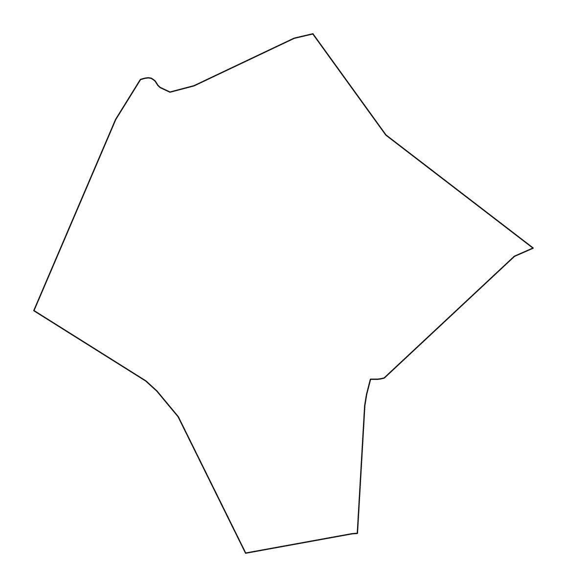 Mapa de contorno de Saint Joseph, Barbados.