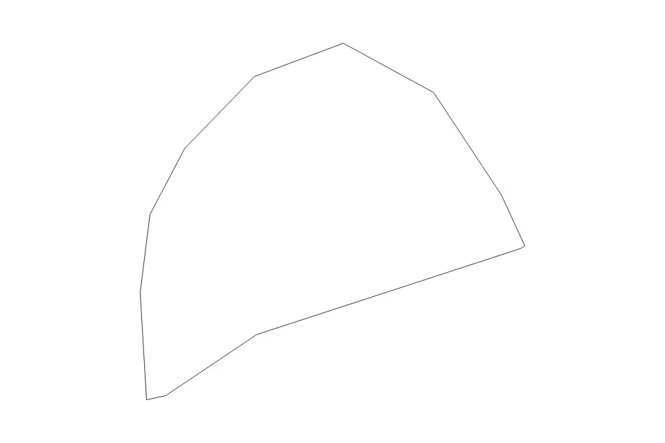 Outline map of Saint Lucy Parish, Barbados with subdivision borders.