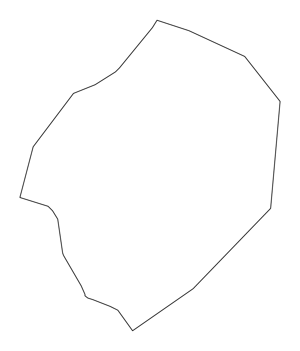 Mapa de contorno de Saint Philip, Barbados.