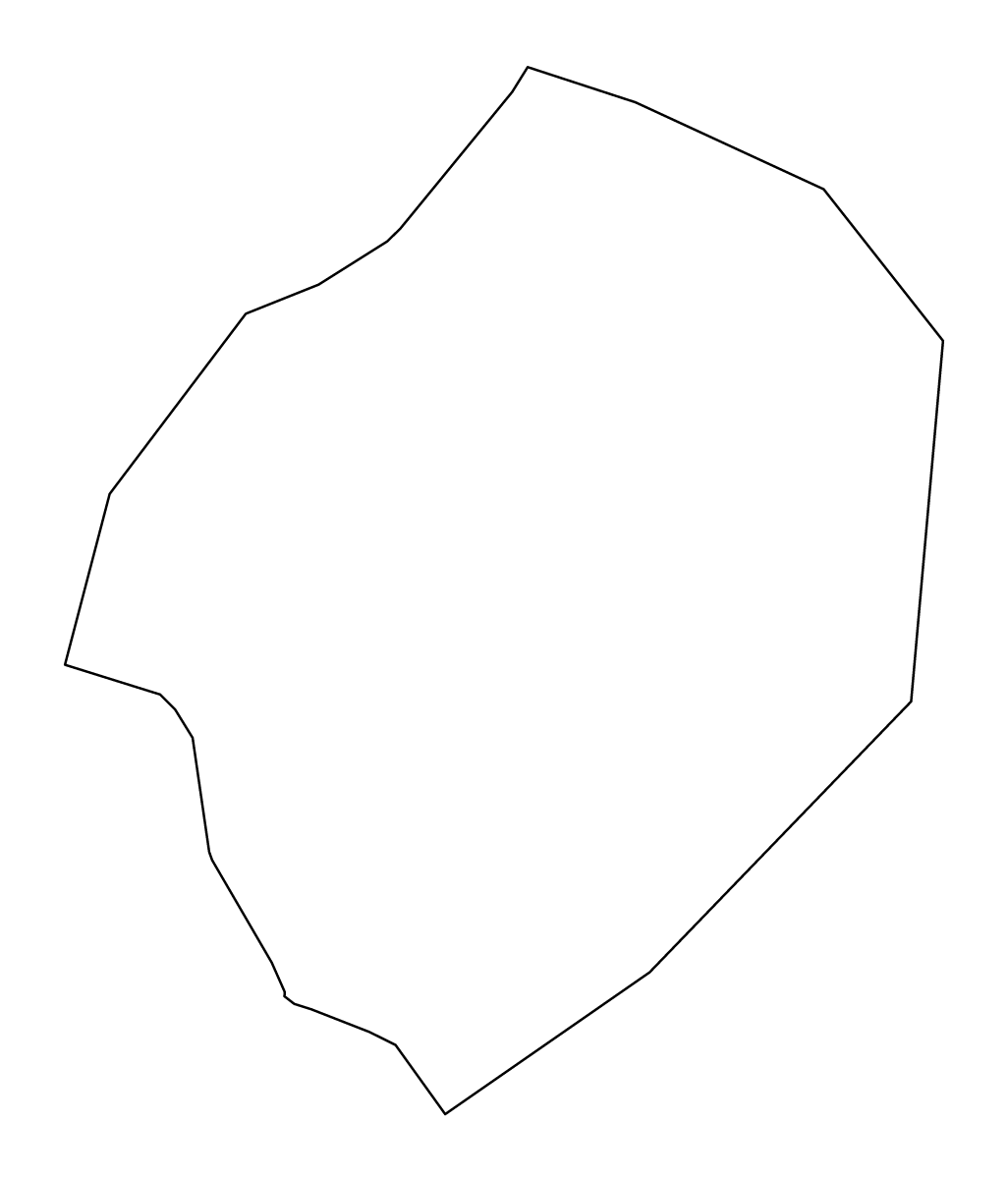 Mapa de contorno de Saint Philip, Barbados.