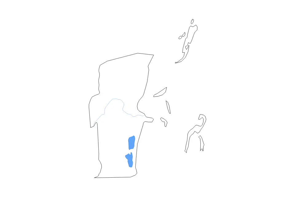 Belize outline map preview