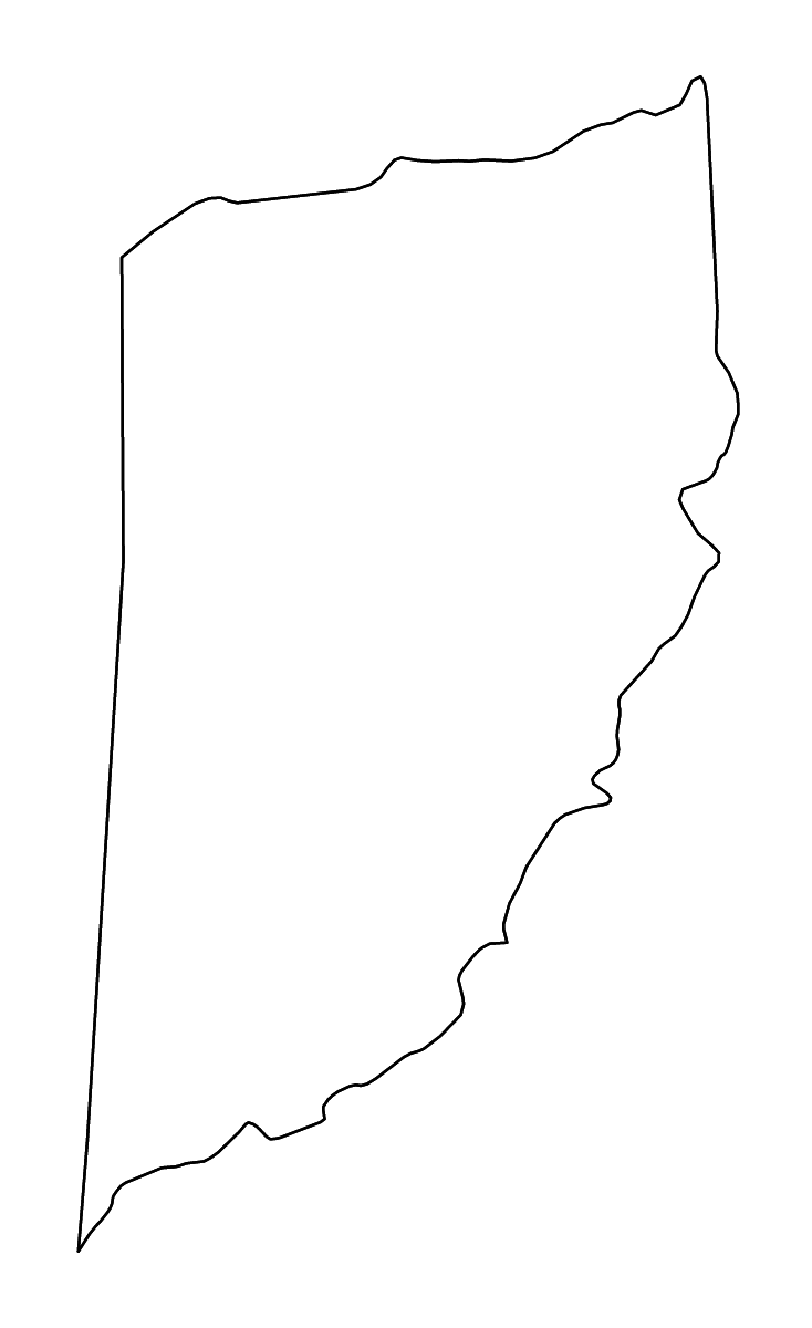 Mapa de contorno de Cayo, Belize con ríos.