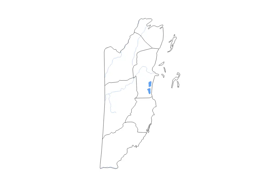 Belize outline map preview