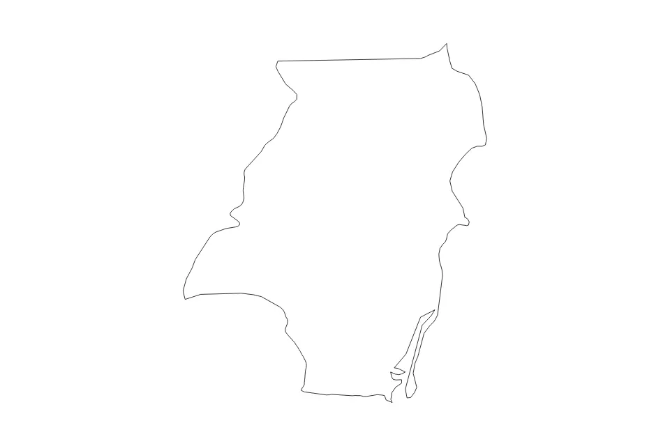 Carte de Stann Creek, Belize de type contour pour Amérique du Nord, montrant contour avec des limites nettes.
