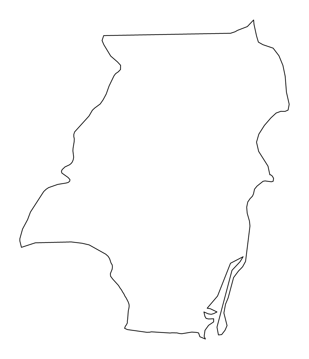 Mapa de contorno de Stann Creek, Belize.