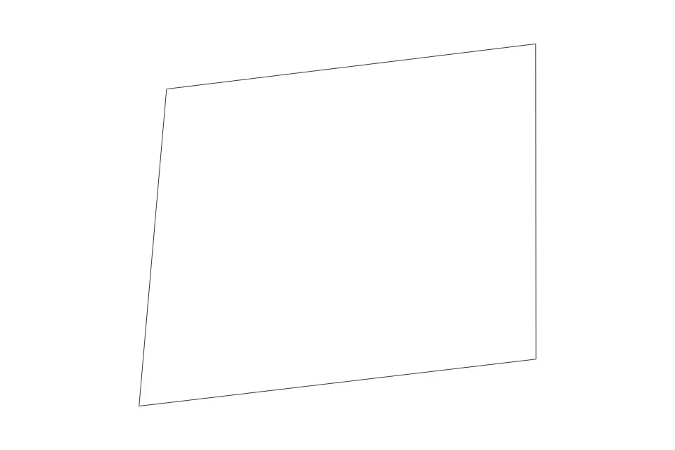Outline map of Hamilton Administrative Area (5134), Bermuda with subdivision borders.