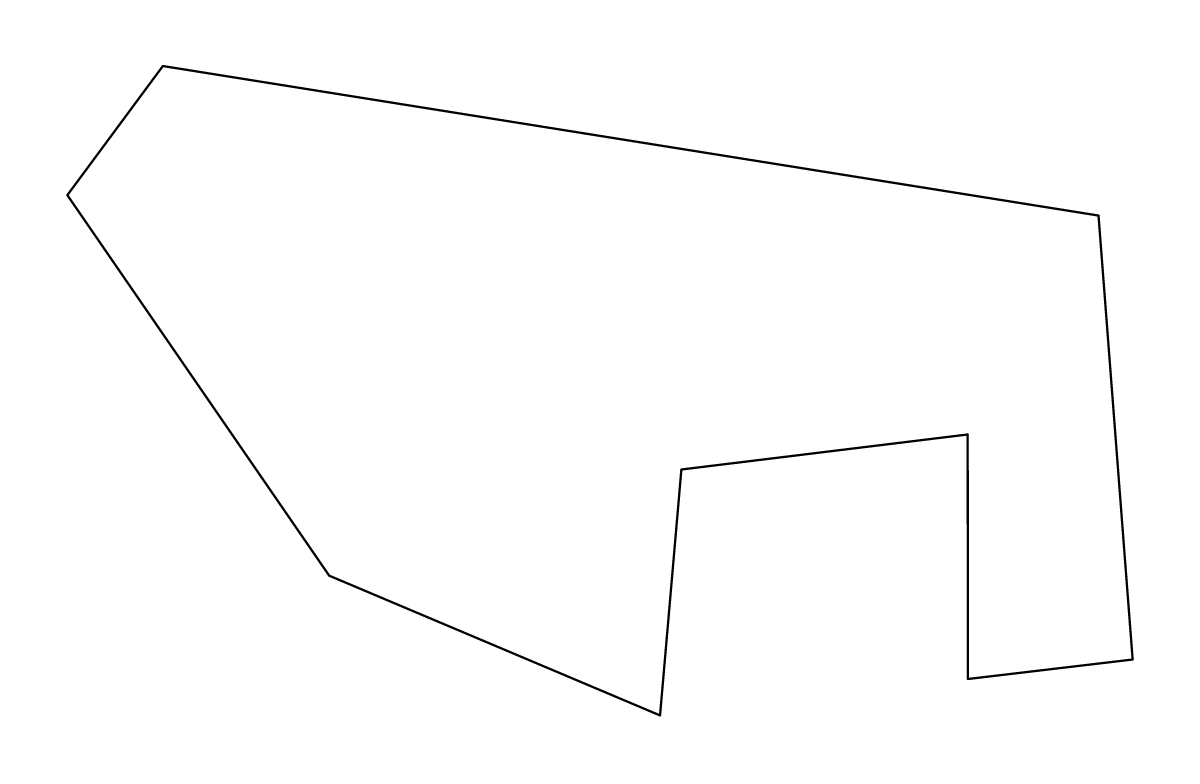 Mapa de contorno de Pembroke Parish, Bermuda.