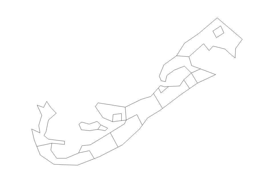 Bermuda outline map preview