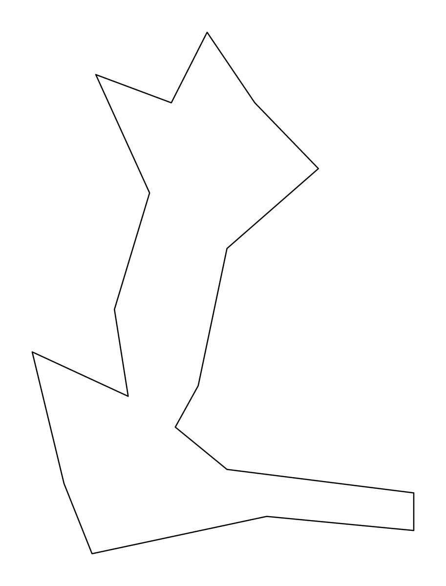 Mapa de contorno de Sandys Parish, Bermuda.