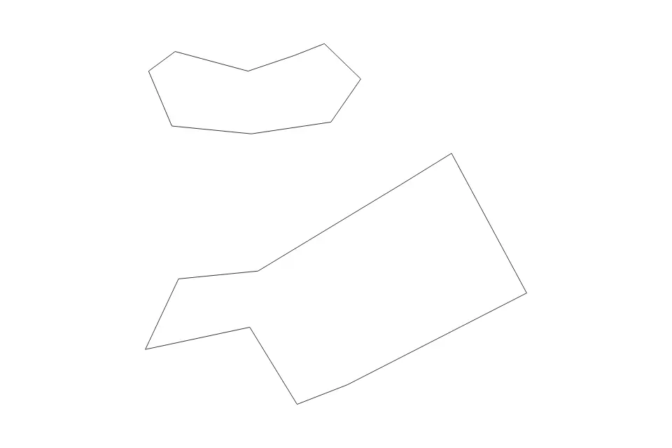 Outline map of Warwick Administrative Area, Bermuda with subdivision borders.