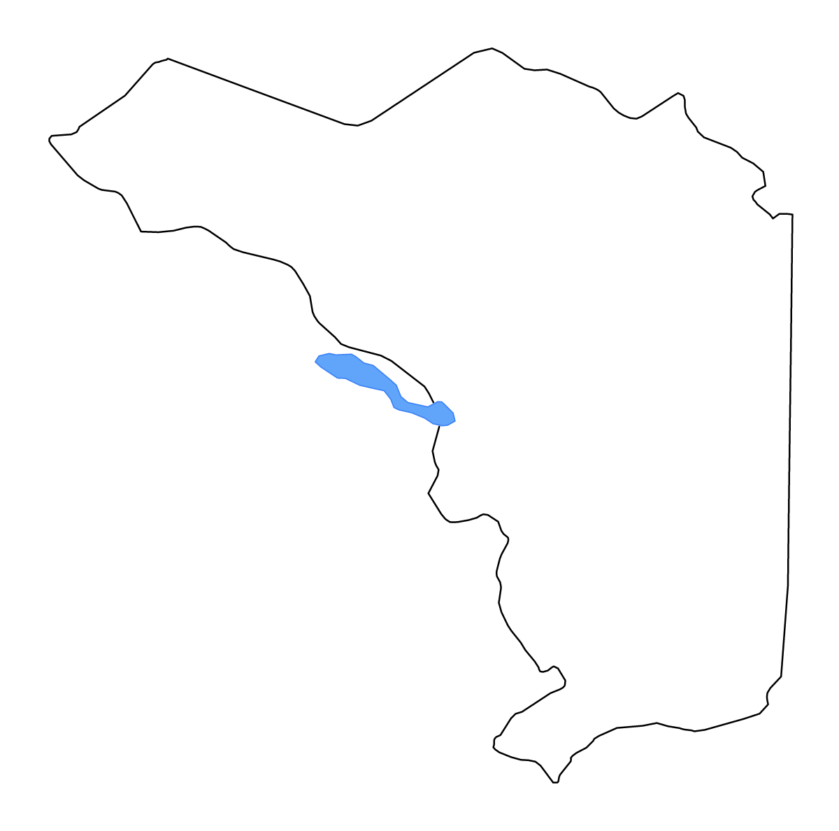 Mapa de contorno de Alajuela, Costa Rica con lagos y ríos.