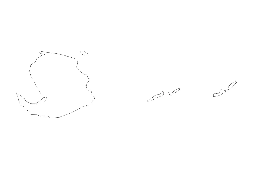 Aperçu de la carte de contour de Isla de la Juventud