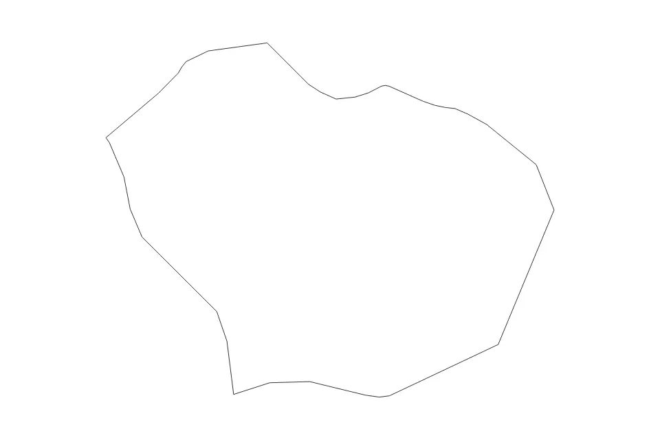 Outline map of Saint Joseph Parish, Dominica with subdivision borders.