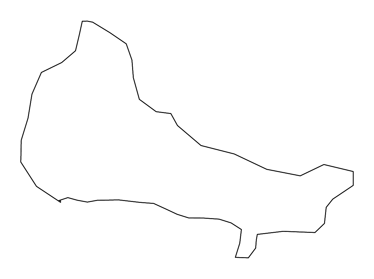 Carte de contour de Duarte, Dominican Republic avec rivières.