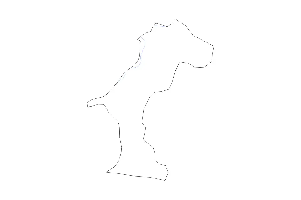 Mapa de La Estrelleta, Dominican Republic de tipo contorno y ríos para América del Norte, con contorno y ríos con límites limpios.
