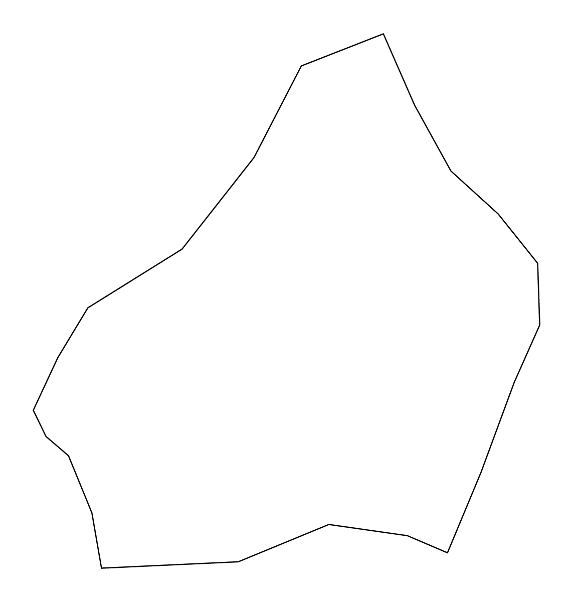 Carte de contour de La Romana, Dominican Republic.
