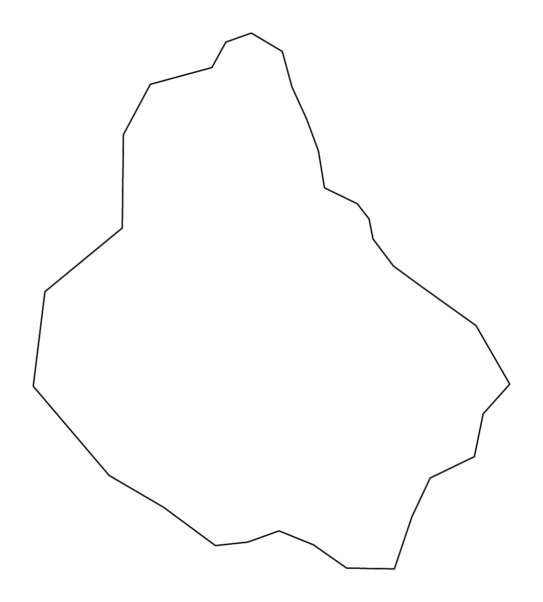 Carte de contour de Monseñor Nouel, Dominican Republic avec rivières.