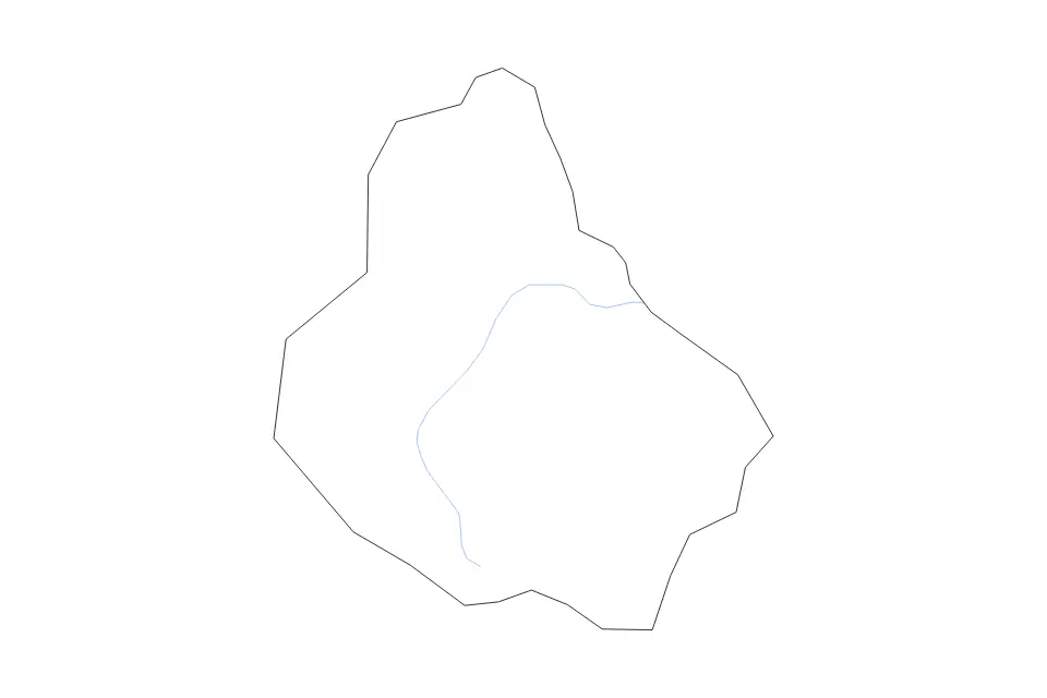 Mapa de Monseñor Nouel, Dominican Republic de tipo contorno y ríos para América del Norte, con contorno y ríos con límites limpios.