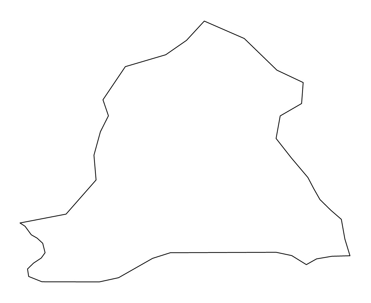 Mapa de contorno de Peravia, Dominican Republic.