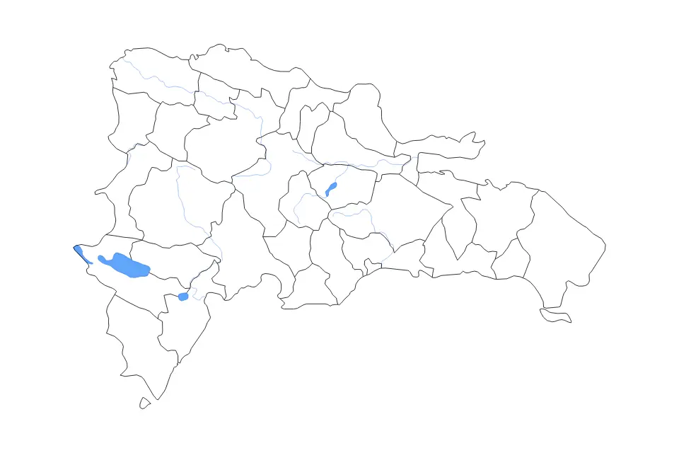 Vista previa del mapa de contorno de Dominican Republic