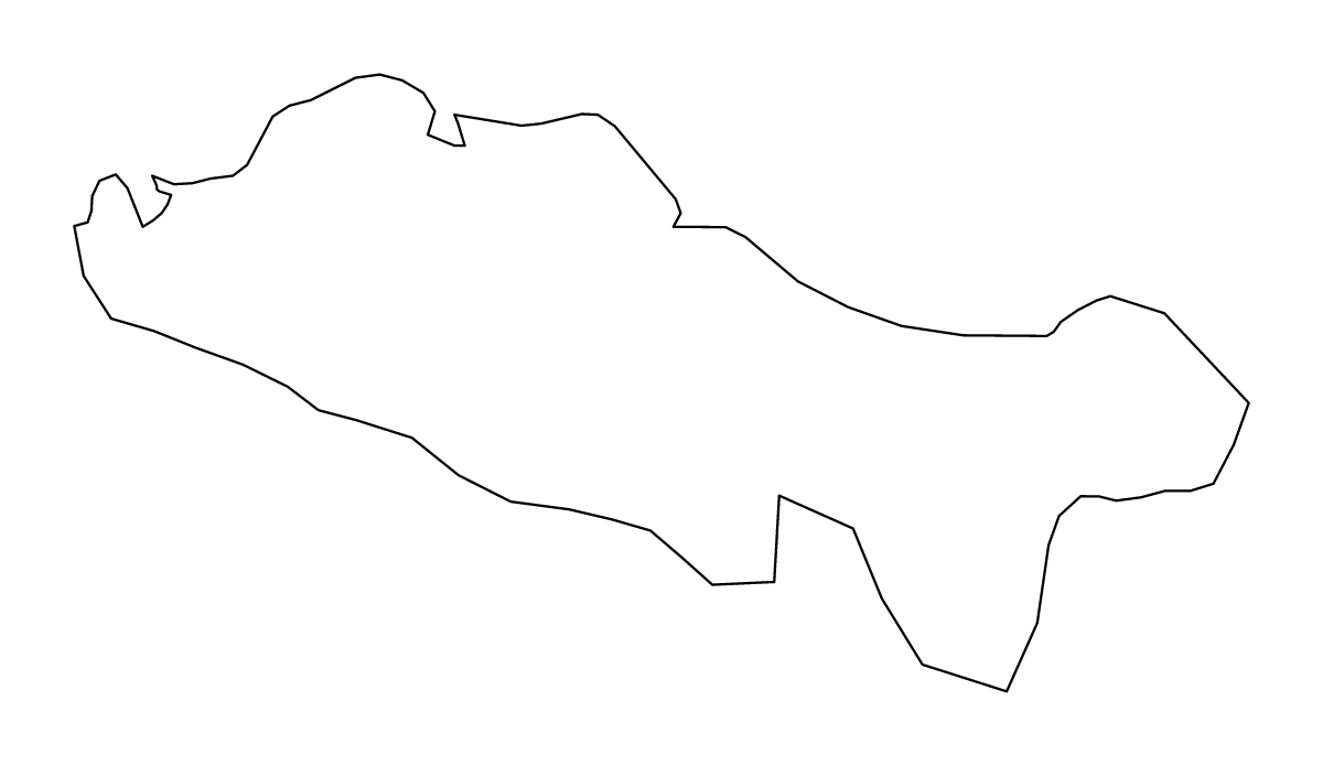 Mapa de contorno de Puerto Plata, Dominican Republic.