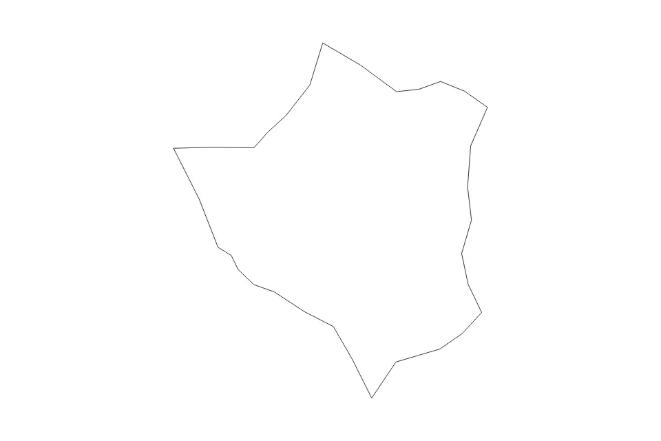 Carte de San José de Ocoa, Dominican Republic de type contour pour Amérique du Nord, montrant contour avec des limites nettes.