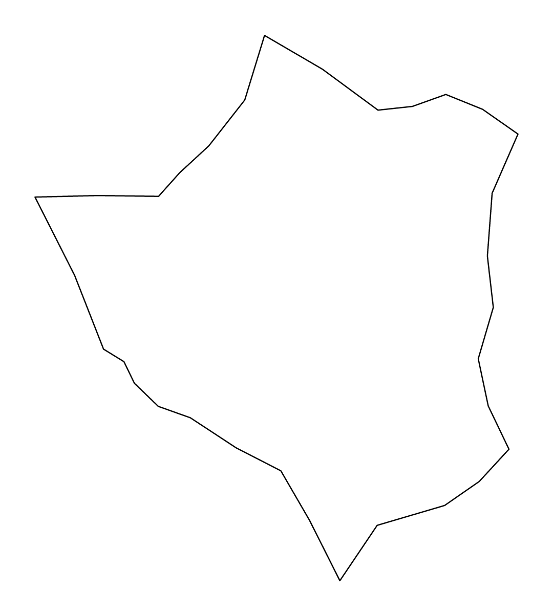 Carte de contour de San José de Ocoa, Dominican Republic.