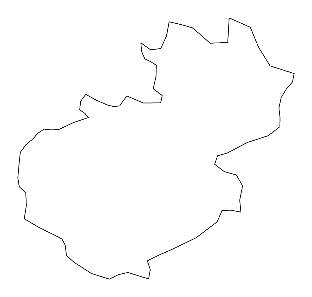 Mapa de contorno de Santiago, Dominican Republic con ríos.