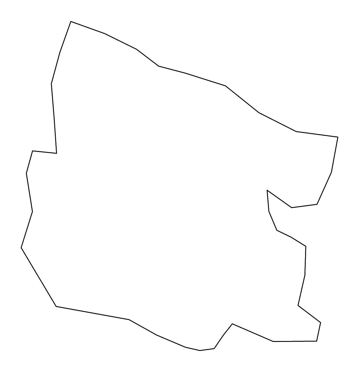 Mapa de contorno de Valverde, Dominican Republic con ríos.