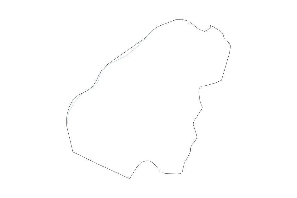Ahuachapán outline map preview