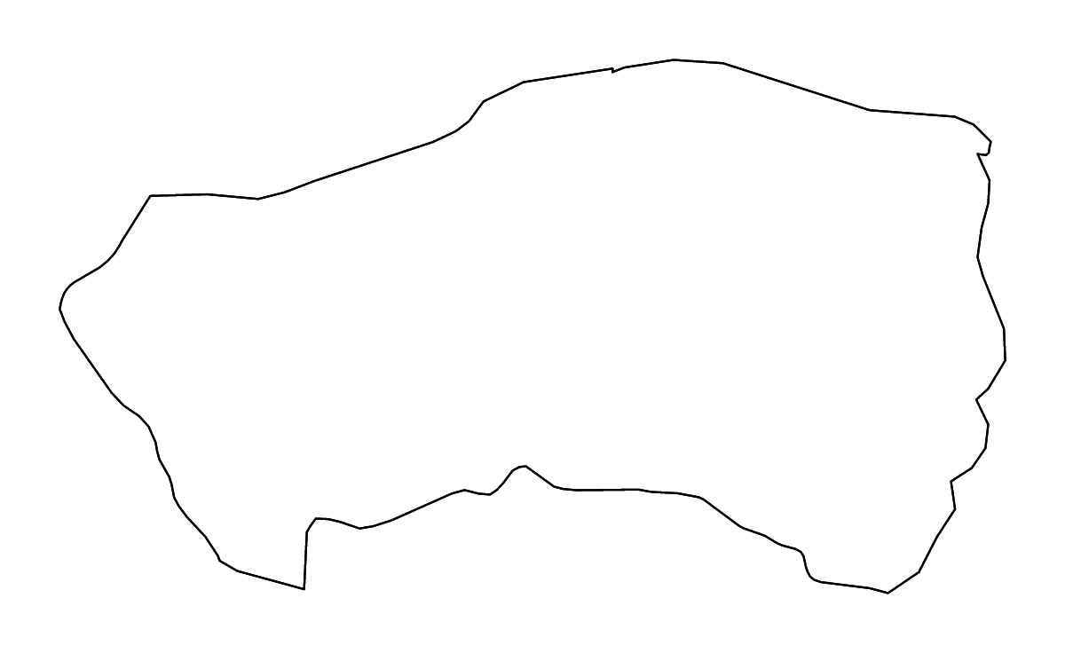 Mapa de contorno de Cabañas, El Salvador con ríos.